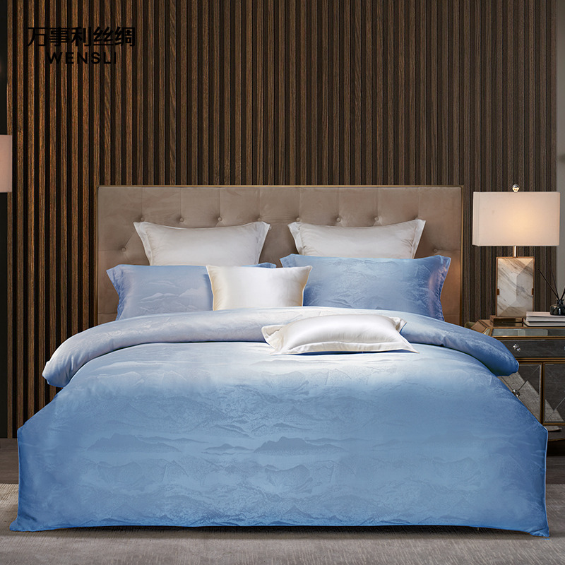 万事利桑蚕丝四件套时尚简约