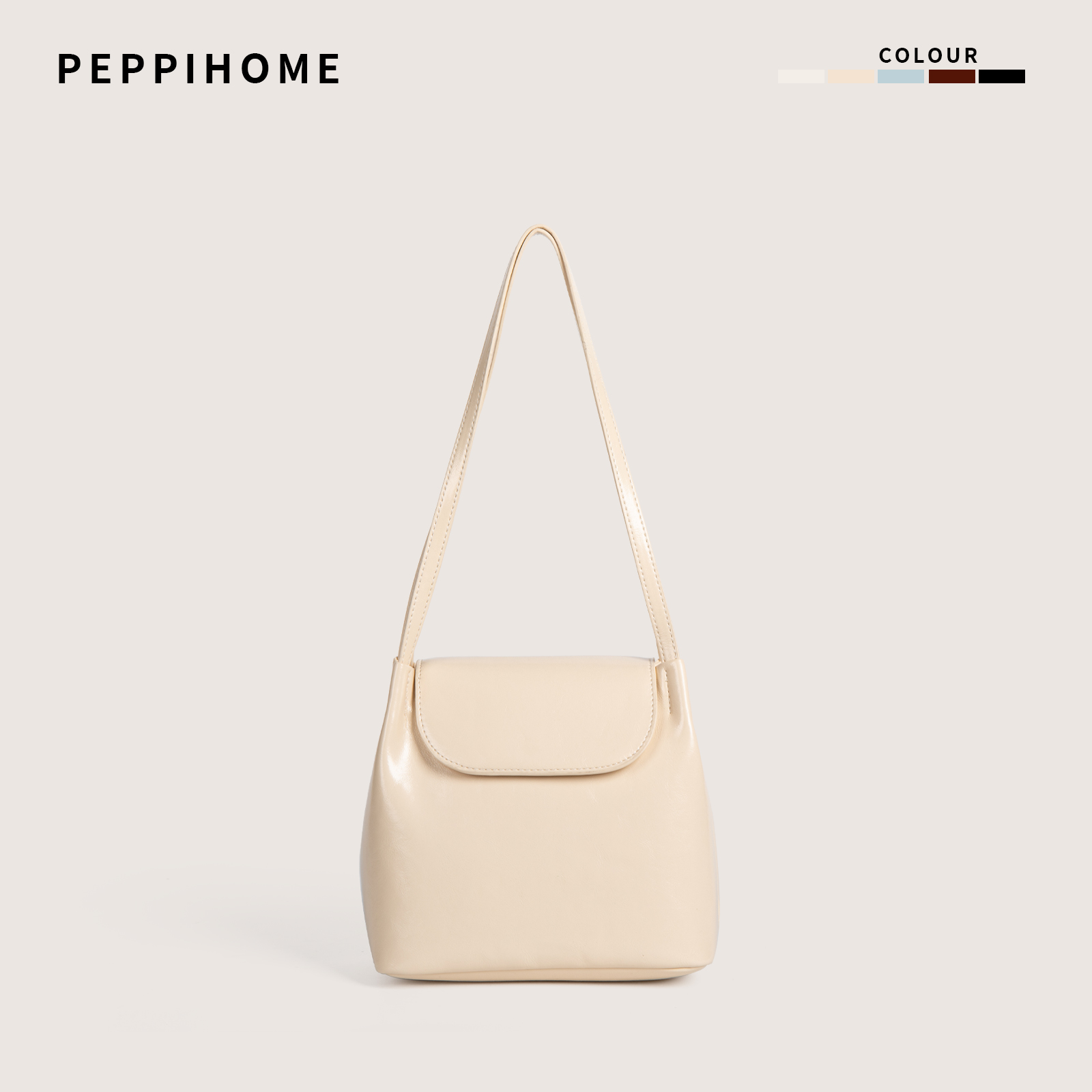 2025秋冬新款百搭油蜡皮腋下包女