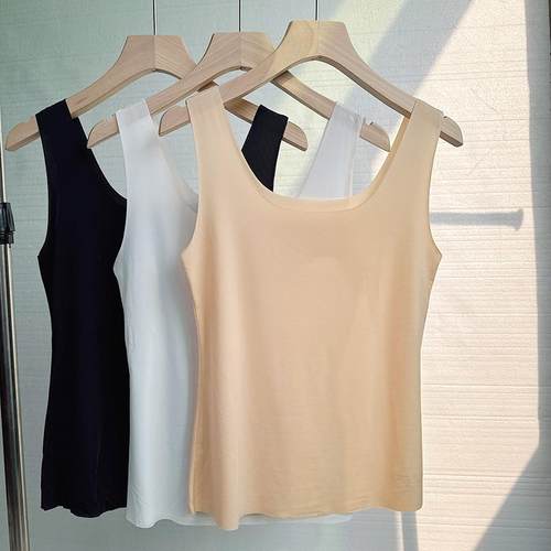 轻薄贴身打底冰丝无痕内搭背心