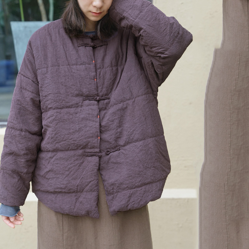 新中式绣线怀旧铜氨夹棉复古盘扣