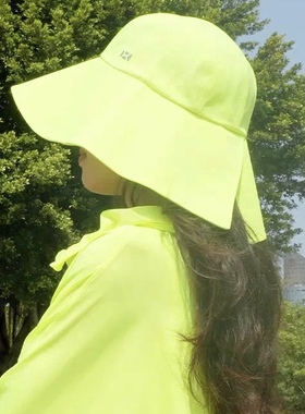 现货新款hoii后益开叉圆筒帽防晒遮阳紫外线休闲百搭夏季透气