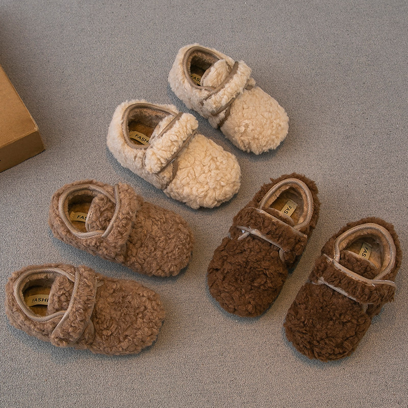 女童毛毛鞋2025冬季新款儿童鞋子二棉加绒豆豆鞋宝宝棉鞋保暖冬鞋,童鞋/婴儿鞋/亲子鞋,棉鞋,淘宝优惠券,粉丝福利购,淘宝优惠卷