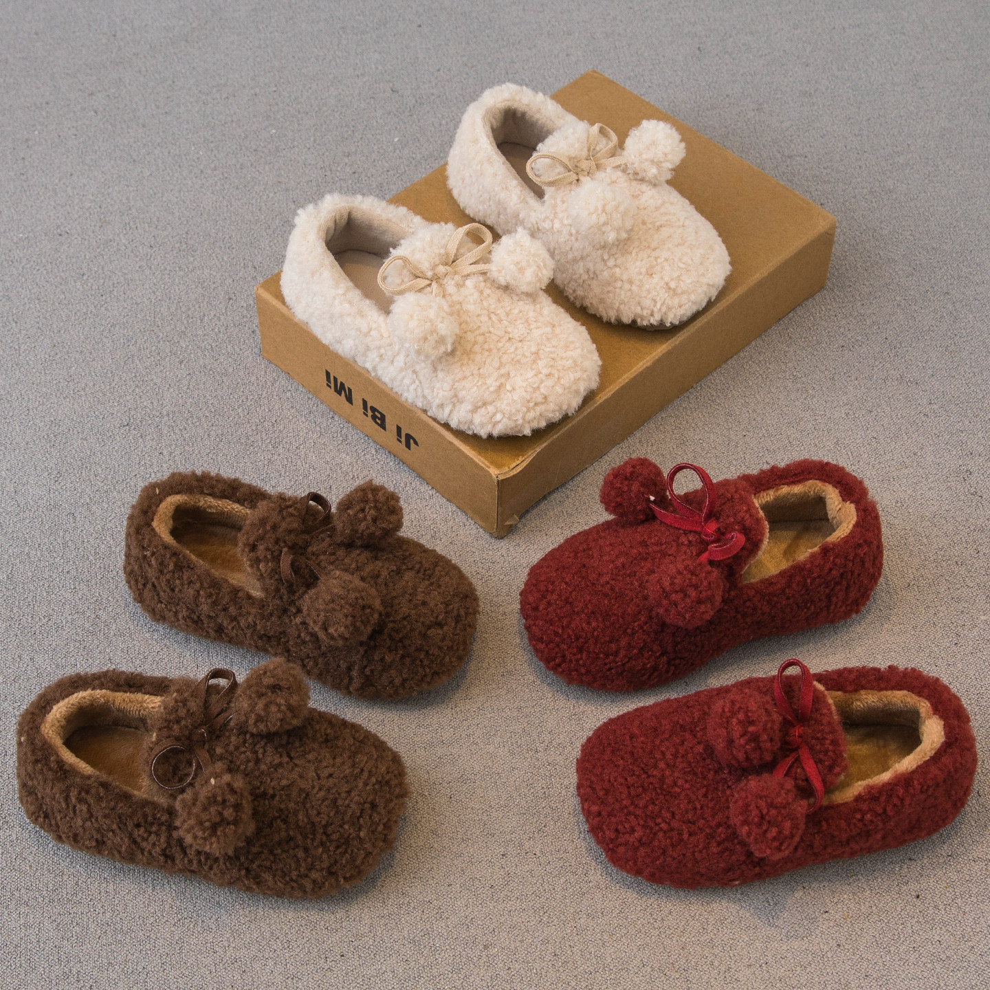 女童毛毛鞋2025冬季新款儿童鞋子小女孩公主鞋二棉加绒豆豆鞋棉鞋,童鞋/婴儿鞋/亲子鞋,棉鞋,淘宝优惠券,粉丝福利购,淘宝优惠卷