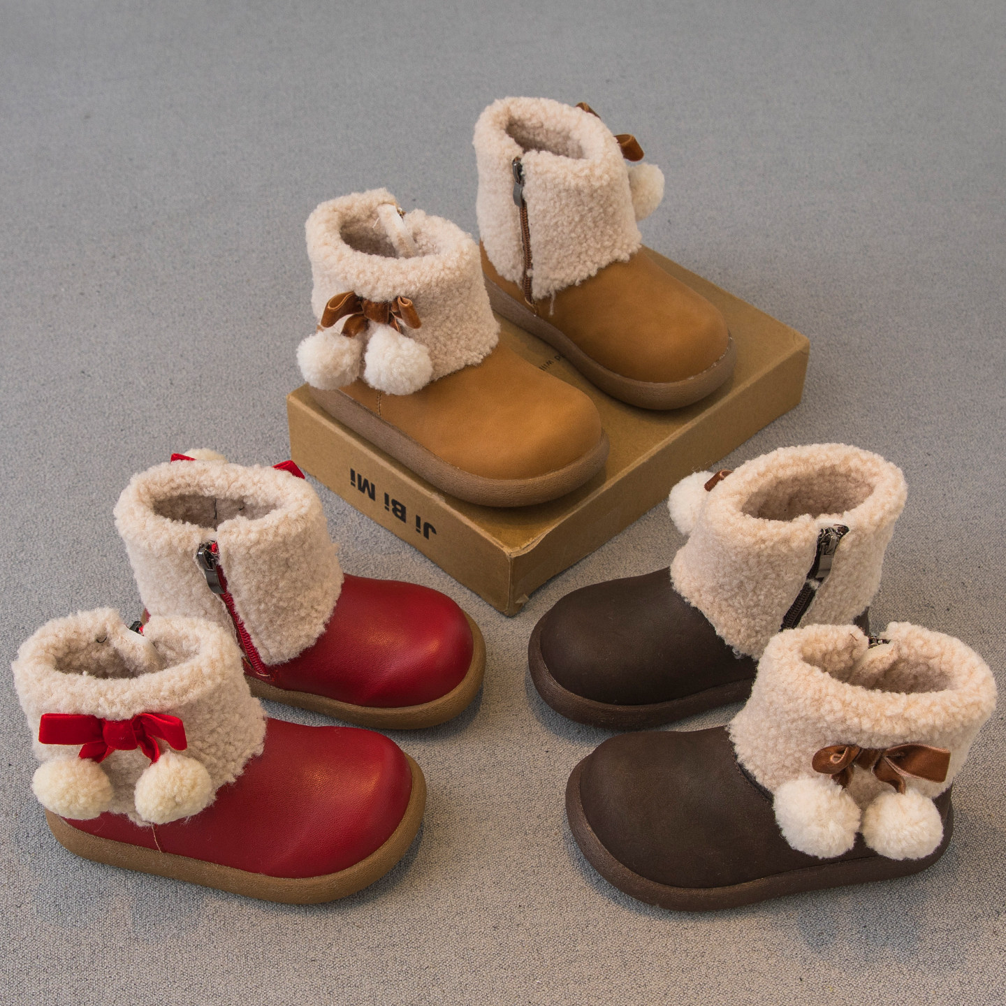 女童棉靴2025冬季新款儿童鞋子小女孩公主二棉加绒毛毛靴短靴皮靴,童鞋/婴儿鞋/亲子鞋,棉靴,淘宝优惠券,粉丝福利购,淘宝优惠卷