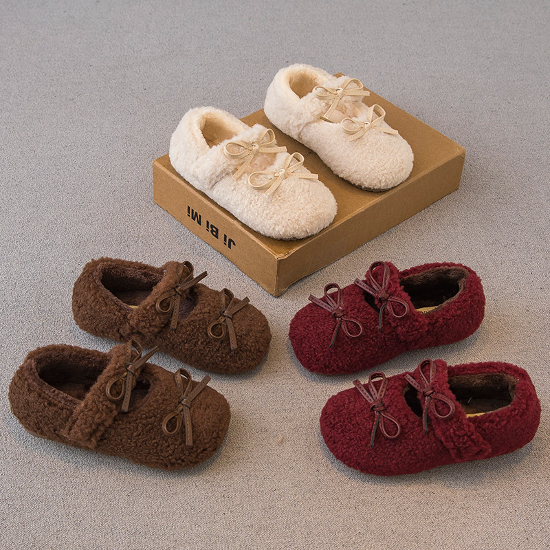 女童毛毛鞋儿童棉鞋2024秋冬新款加绒宝宝鞋软底豆豆鞋防滑公主鞋,童鞋/婴儿鞋/亲子鞋,棉鞋,淘宝优惠券,粉丝福利购,淘宝优惠卷