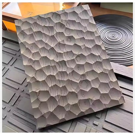 锤纹实木肌理板精雕墙板背景墙浮雕肌理柜门木肌理门背景板免维护