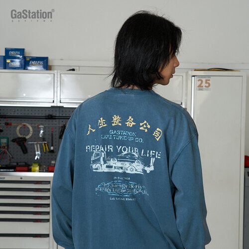 Gastation做旧长T人生整备公司