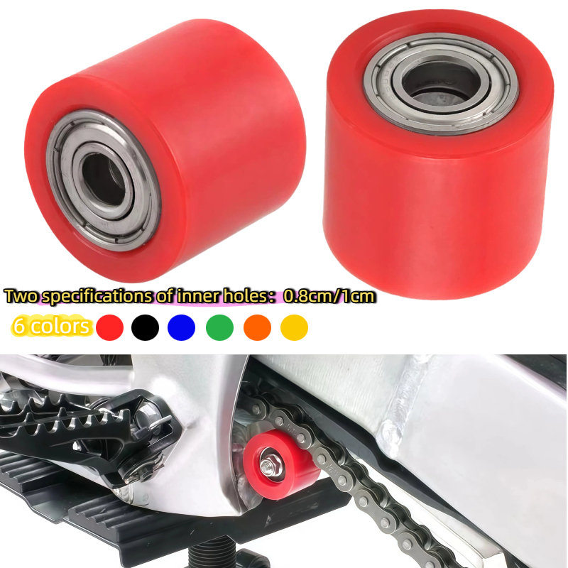 越野摩托车链条改装配件链条导链轮松紧张紧器8/10mm轴承导轮