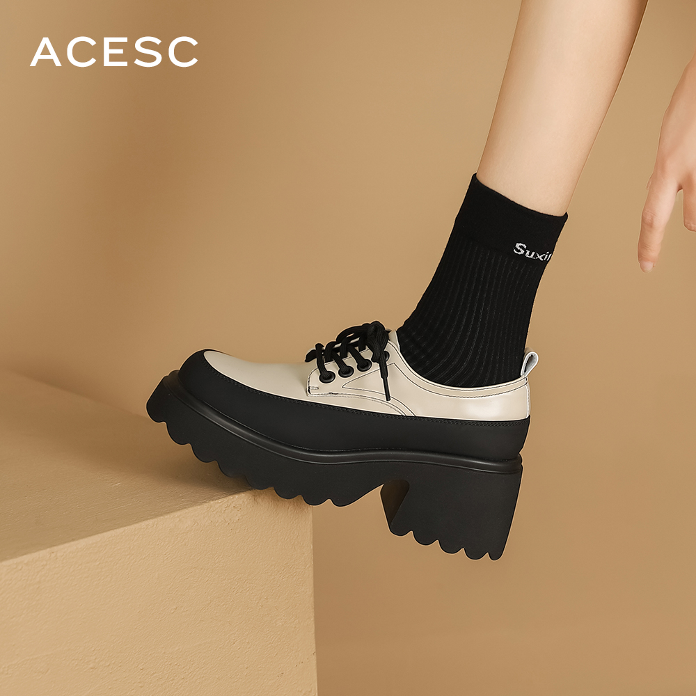 厚底增高乐福鞋软底百搭