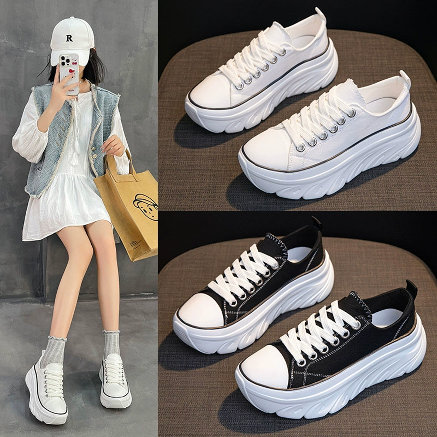 女鞋踩屎感孕妇女士帆布鞋女夏外穿一脚蹬凉拖休闲不累脚板鞋平底