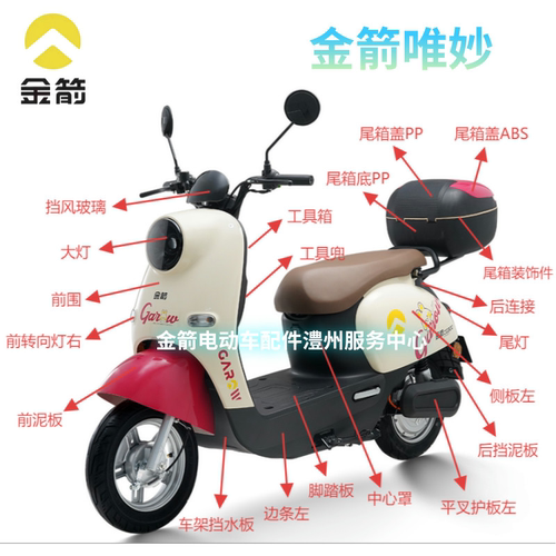 金箭电动车原厂维修配件大全