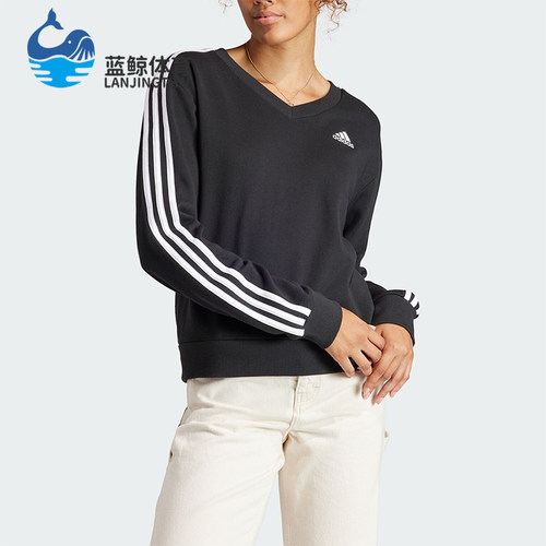 Adidas/阿迪达斯女士V领卫衣