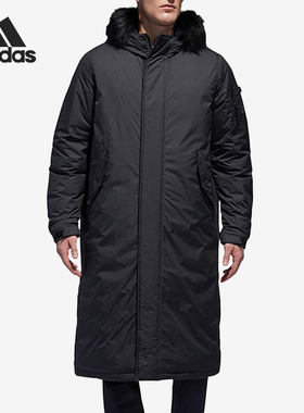 阿迪达斯男子正品连帽中长款羽绒服断码特卖DM1928 FP8453 FT9924