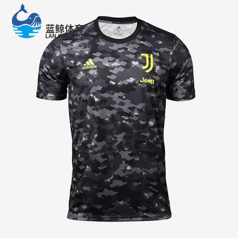 Adidas/阿迪达斯正品夏季男子尤文图斯热身足球服短袖GR2934