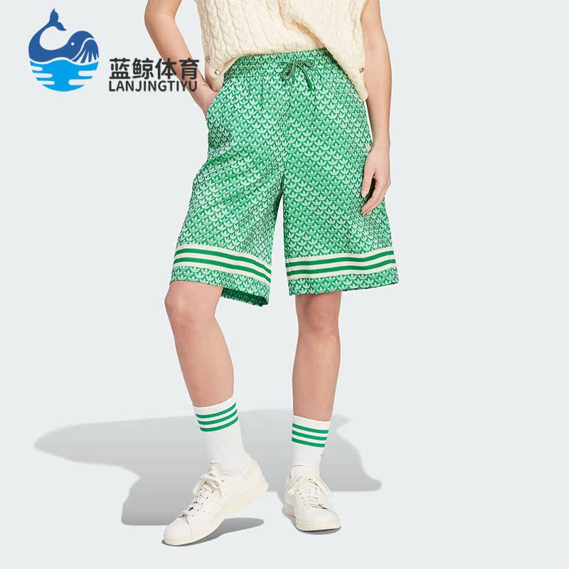 Adidas/阿迪达斯正品三叶草SATIN SHORTS女子运动短裤IK7881