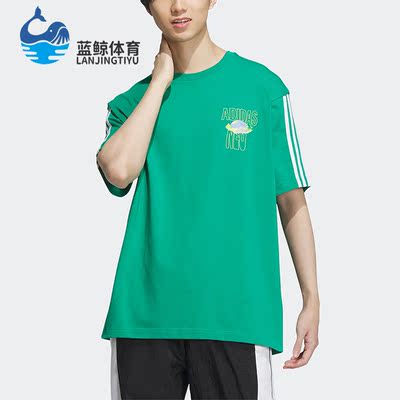 阿迪达斯男女运动短袖