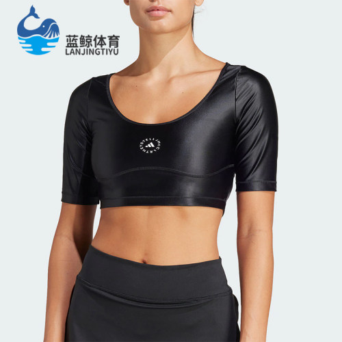 阿迪达斯女士修身运动短袖T恤