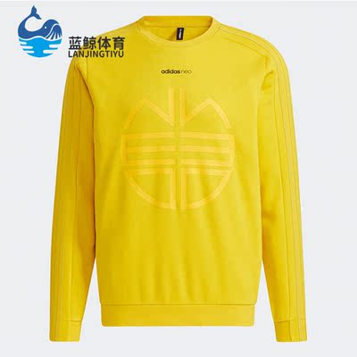 阿迪达斯正品男子运动圆领卫衣