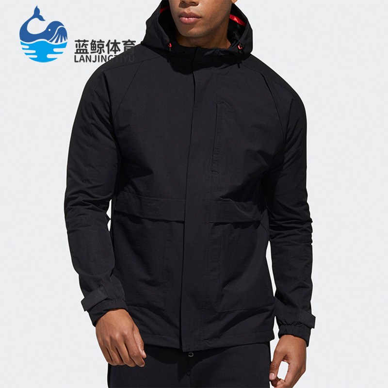 阿迪达斯男子运动连帽夹克外套