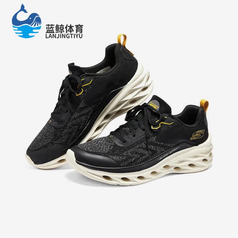 Skechers/斯凯奇正品GLIDE-STEP SWIFT男子耐磨休闲鞋232635-BKYL