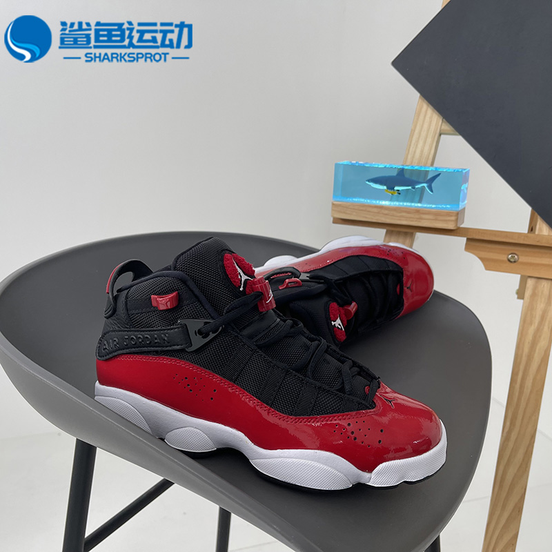 Nike/耐克正品 春季新款大童AJ6 黑红六冠王篮球鞋 323419-060