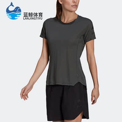 阿迪达斯女子运动时尚简约短袖