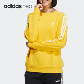 运动圆领套头卫衣HM7417 NEO休闲女子时尚 Adidas 阿迪达斯正品
