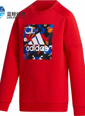 Adidas/阿迪达斯正品春季新款大童装训练运动休闲套头卫衣 GP0542