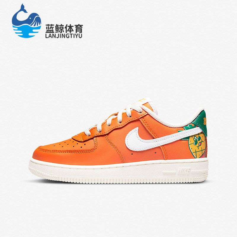 Nike/耐克正品AIR FORCE 1 AF1新年女子GS大童休闲板鞋DQ4502-171