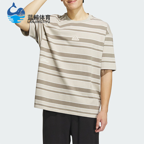 阿迪达斯男女款休闲运动短袖