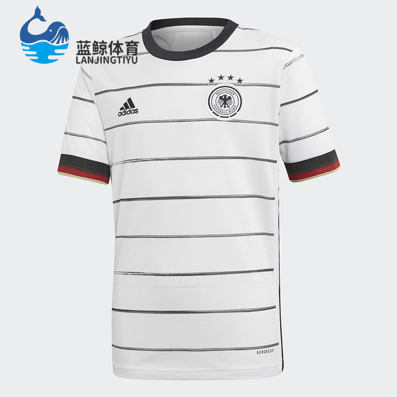 Adidas/阿迪达斯正品欧洲杯儿童比赛队服大童主场短袖球衣EH6103