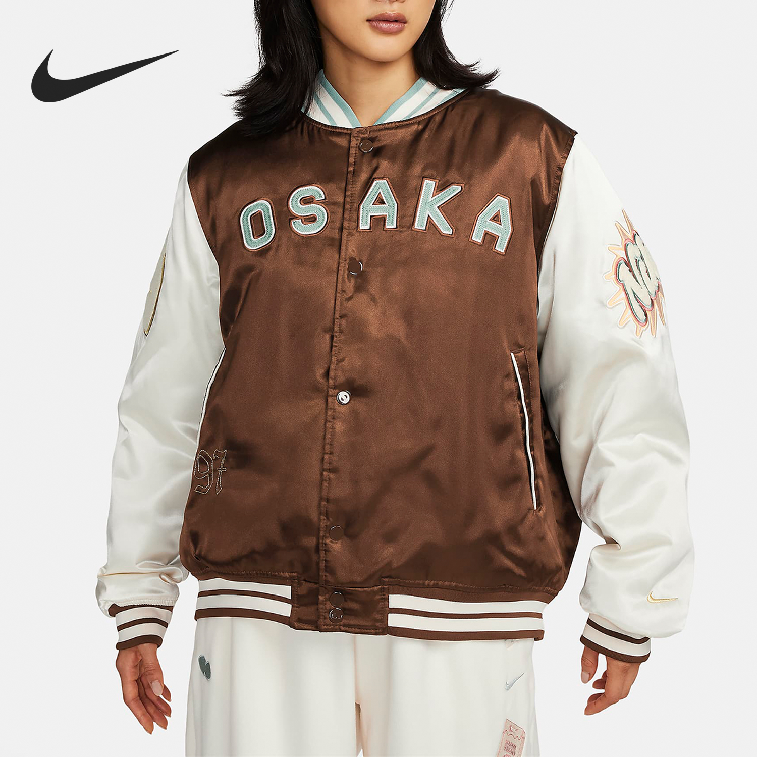 Nike/耐克正品新款女装休闲宽松舒适运动防风保暖夹克外套FD5524
