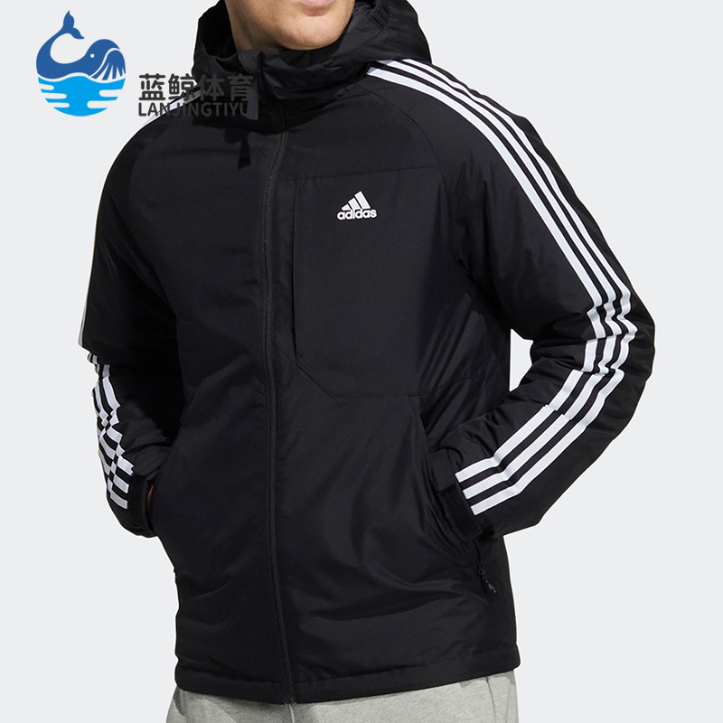 Adidas/阿迪达斯正品男子冬季户外运动保暖鸭绒羽绒服 H23080