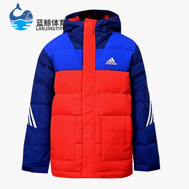 阿迪达斯正品冬男大童羽绒服