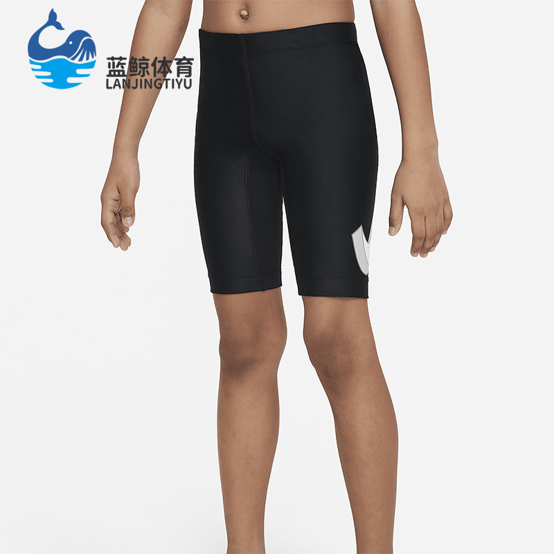 Nike/耐克正品Swim 3-D Swoosh大童男孩紧身短裤FZ7377-010