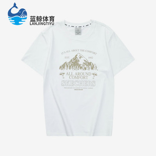 斯凯奇正品 L223U052 夏季 男女休闲针织运动短袖 0019 新款 Skechers