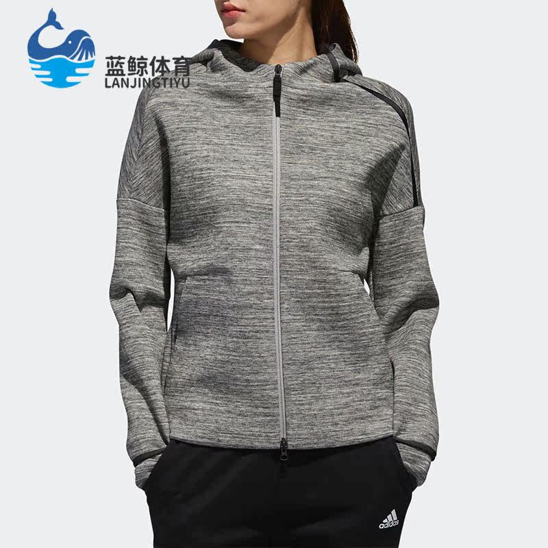 Adidas/阿迪达斯正品冬季女子ZNE外套运动夹克休闲连帽外套DY5770