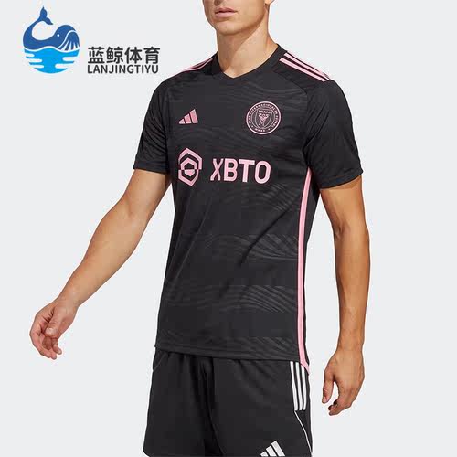 阿迪达斯男子圆领足球短袖球衣