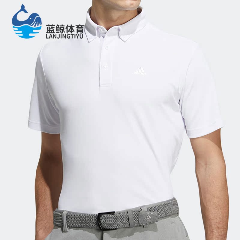 Adidas/阿迪达斯正品KR PQ 时尚男子高尔夫运动短袖POLO衫 H64607