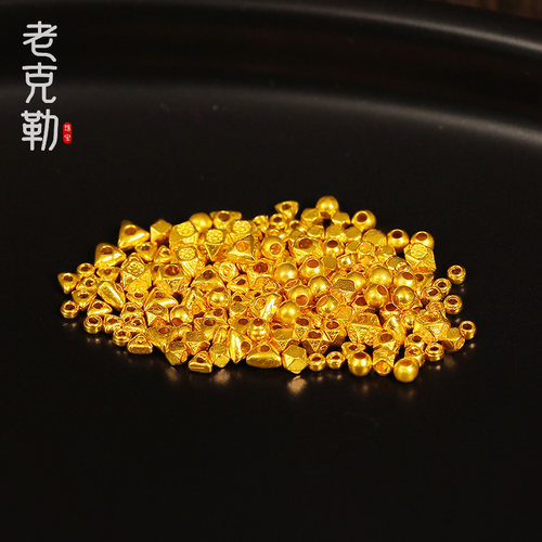 老克勒古法手工黄金碎金子手链