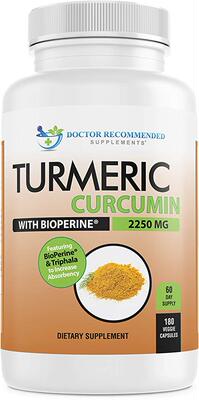 Turmeric Curcumin 2250mg 180 Veggie Caps