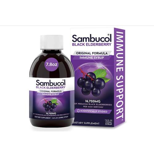 美国代购Sambucol Black Elderberry Syrup - Sambucus Elderber