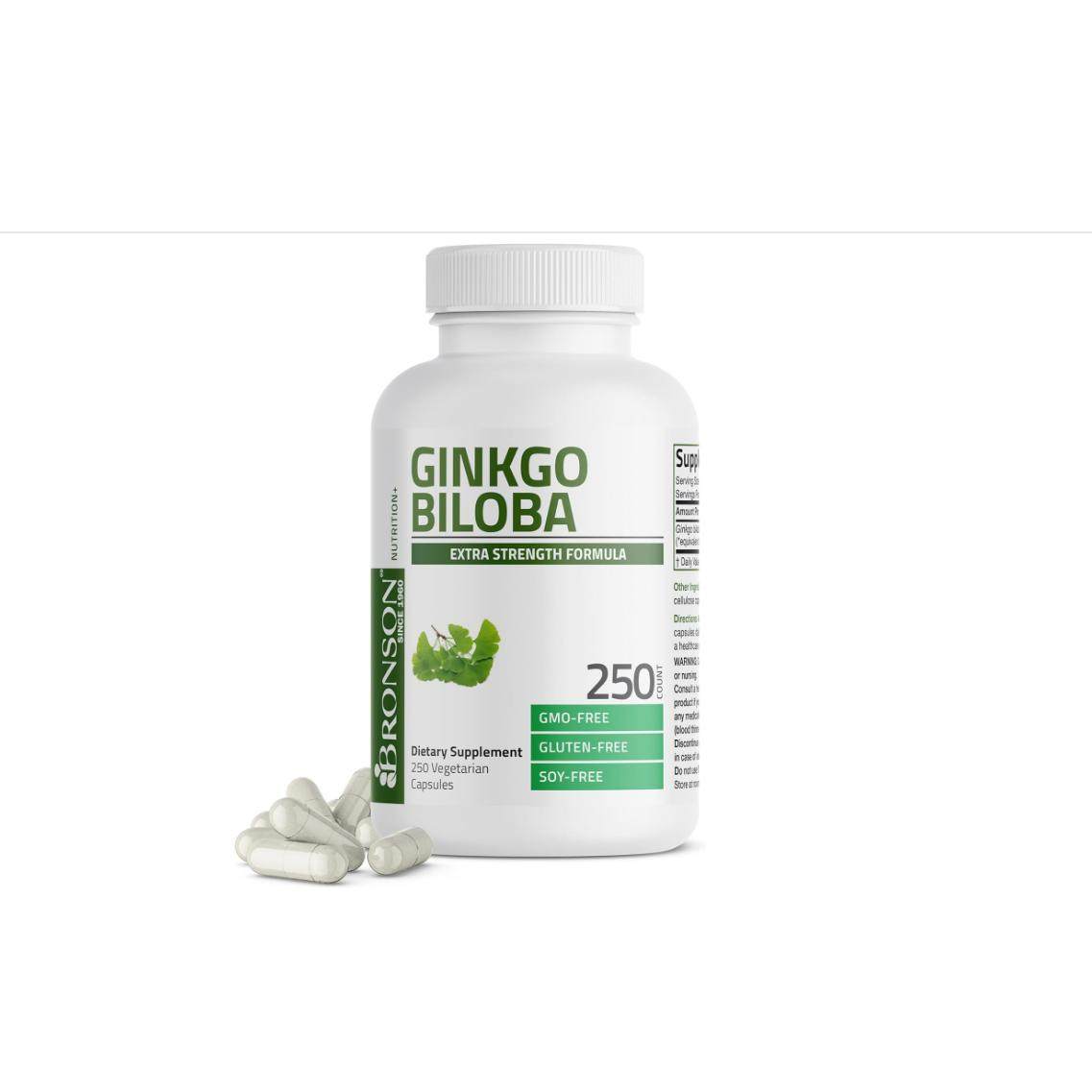 美国代购Bronson Ginkgo Biloba 500mg Extra Strength 500mg per