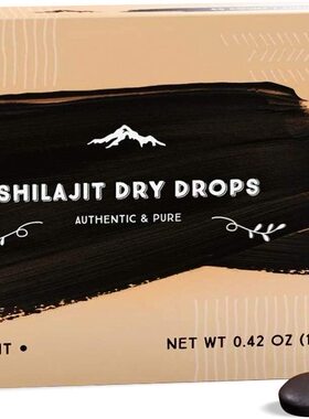 美国代购Shilajit Dry Drops - 60 Counts, Rich in Naturall Ful