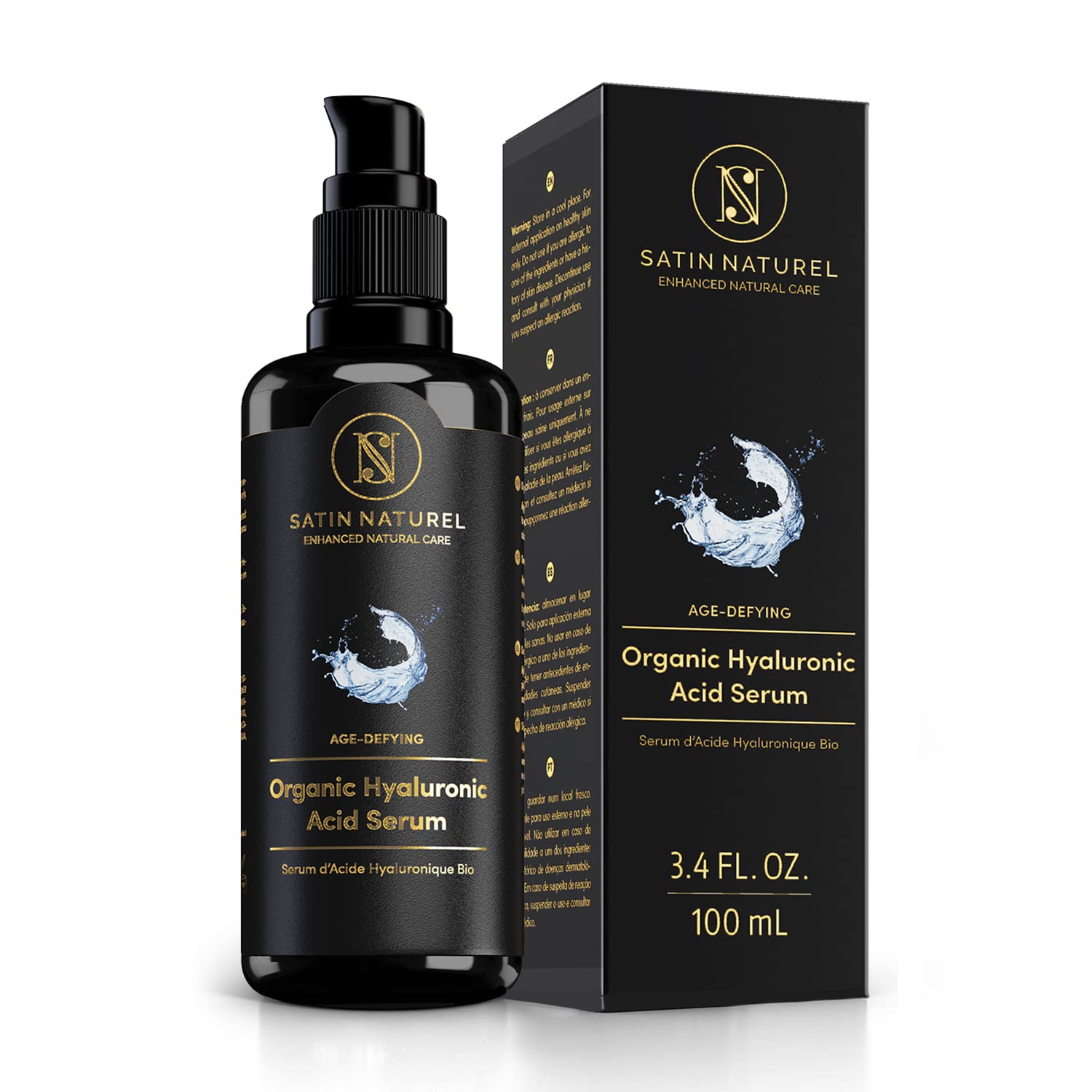 美国代购Organic Hyaluronic Acid Serum Face Moisturizer for S