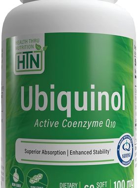 美国代购Health Thru Nutrition Ubiquinol 100mg as Kaneka QH R