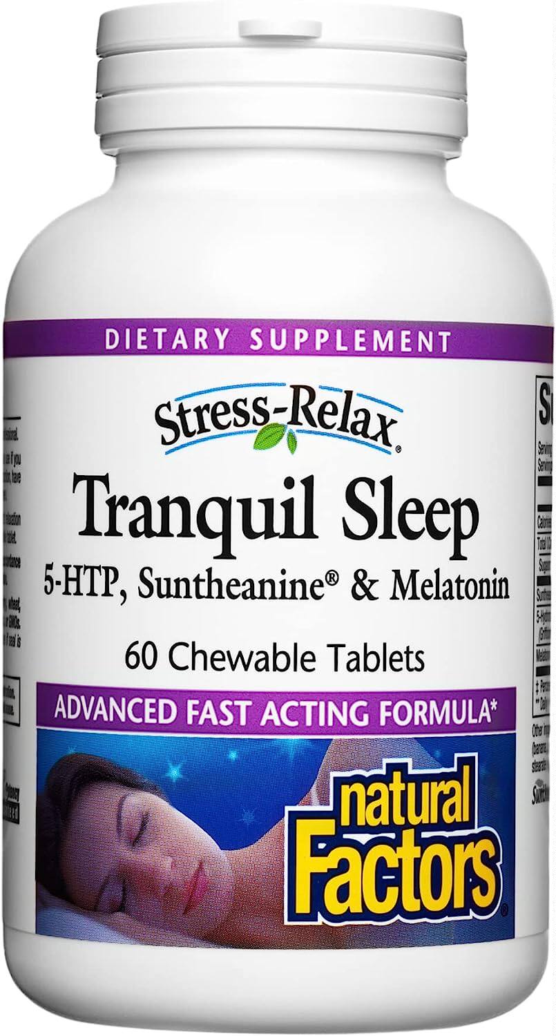 美国代购Stress-Relax Chewable Tranquil Sleep by Natural Fact