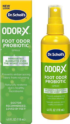 美国代购Dr. Scholl's ODOR-X FOOT ODOR PROBIOTIC SPRAY, 4 oz