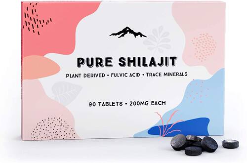 美国代购Pure Shilajit Tablets 90ct. (200mg Each) - Plant Der