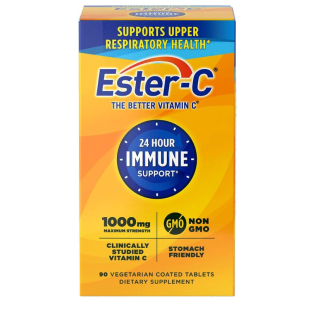 美国代购Ester-C Vitamin C, 1,000 mg, 90 Coated Tablets